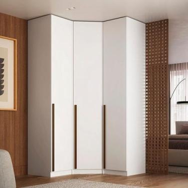 Imagem de Guarda-roupa de Canto 100% MDF 3 Portas Altezza - Belmax
