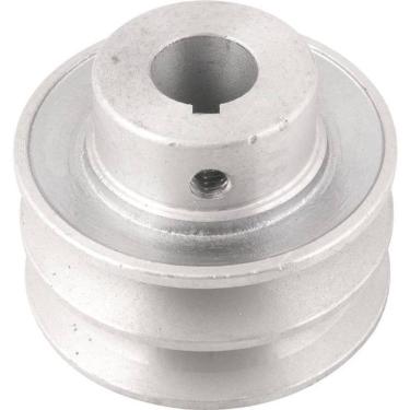 Imagem de Polia Alumínio 2 Canais Perfil A 70mm Com Furo 3-4" Vonder
