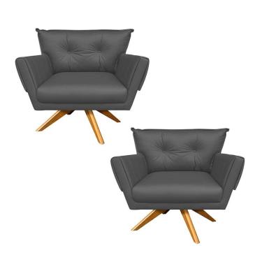 Imagem de Kit 02 Poltronas Giratórias Anitta Corino