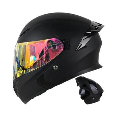 Imagem de Capacete De Motocicleta Unissex Com Proteção Total Para O Rosto, Uchoo