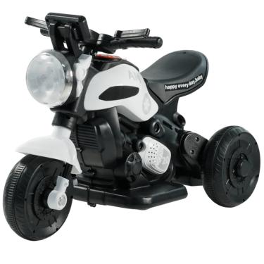 Imagem de Moto Elétrica Infantil Zippy Toys First Custom Branca 6V