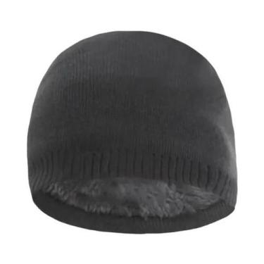 Imagem de Gorro De Inverno Tricotado Para Homens, Quente E Espesso, Com Forro De