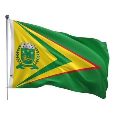 Imagem de Bandeira do Município de Bauru Uma Face Estampada Tamanho 70x100cm - Q