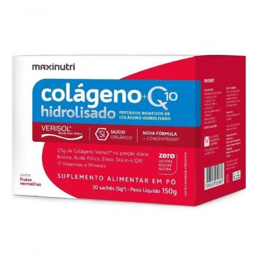 Imagem de Colágeno Hidrolisado 2 Em 1 Verisol + Q10 30 Sachês De 5g Sabor Frutas Vermelhas