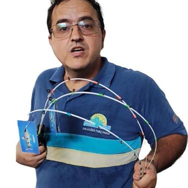 Imagem de Vara Piapara Gel P/ Carretilha Ideal Rodadinha Piau - 1,20m - POP, Azu