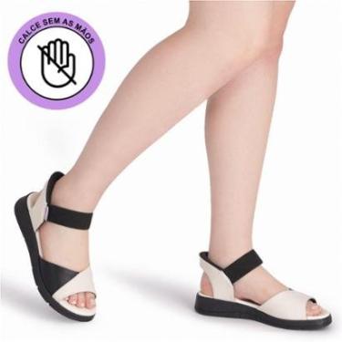 Imagem de Sandália Calce Sem as Mãos Picadilly SlipFit Anabela Confort-Feminino