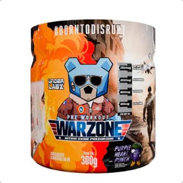 Imagem de Pre Workout Warzone Nitric Oxide Precursor 300g Under Labz, Frutas Rox