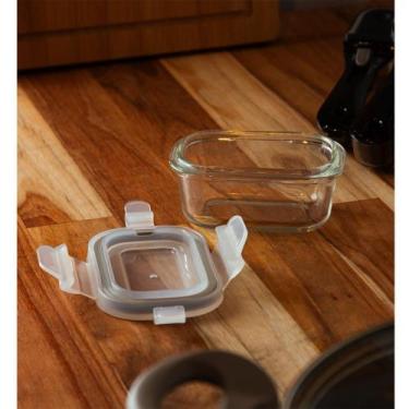 Imagem de Pote Hermético com Tampa Retangular Lyor 120ml Vidro - Wolff