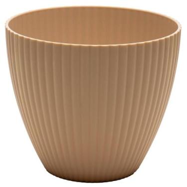 Imagem de Cachepot Lyor Névoa 17,5cm x 9,5cm x 15cm Bege Plástico