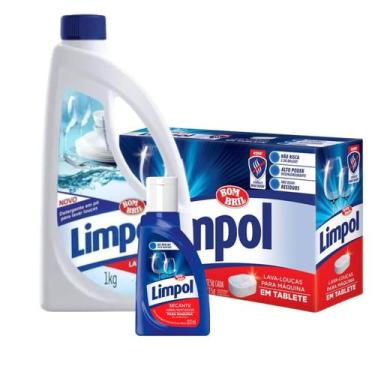 Imagem de Kit 1 Limpol 1kg + 1 Secante Limpol + 1 Limpol Tablete (3 Itens)