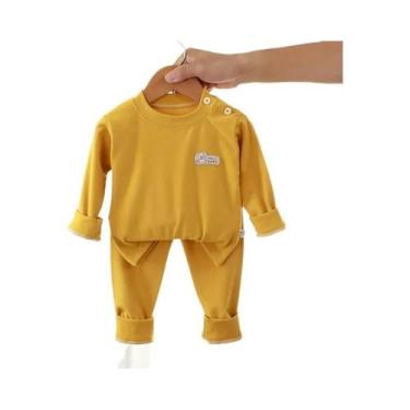 Imagem de Pijamas Infantis De Veludo Quente Para Primavera E Outono Com Estampa 