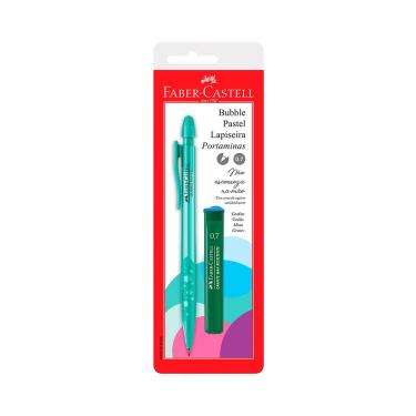 Imagem de Lapiseira Faber-Castell Bubble Verde Pastel Color 0.7mm com Mina Refil 0.7mm