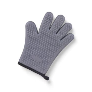 Imagem de Luvas De Silicone Anti-escaldantes De Cozinha Luvas De Forno De Microondas - Cinza