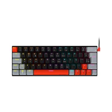 Imagem de Teclado Mecânico 60% Pcyes Kuromori Black Vulcan Switch Blue