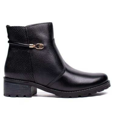 Imagem de Bota Feminina Pegada Burnished Fivela Preto, Preto, 38