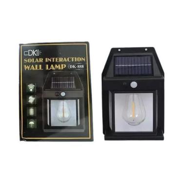 Imagem de Lâmpada Solar De Parede Com Sensor De Movimento LED 3 Modos Para Jardi