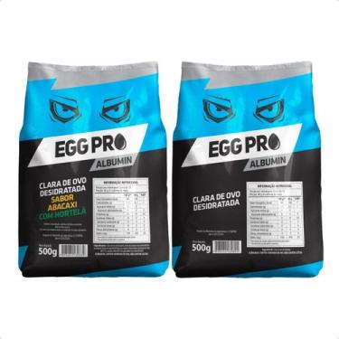 Imagem de Albumina Desidratada Kit 2 Sabores Variados 1kg Proteína Pura - Protei