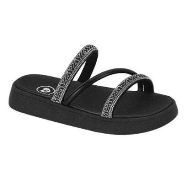 Imagem de Sandália Infantil Menina Molekinha Papete Tiras Brilhantes-Feminino