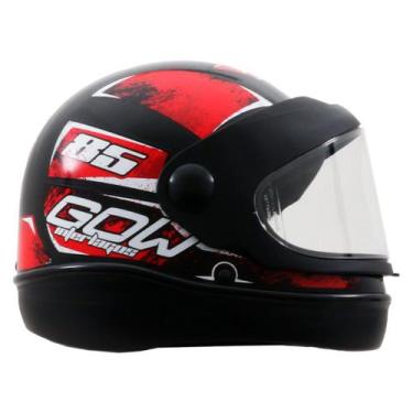 Imagem de Capacete de Moto Interlagos N58 239068 - Gow, Vermelho