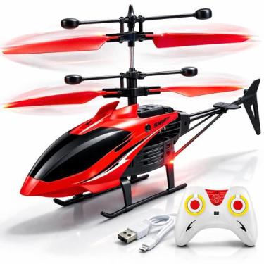 Imagem de Helicóptero Controle Remoto Mini Drone Com Sensor Movimento Recarregav
