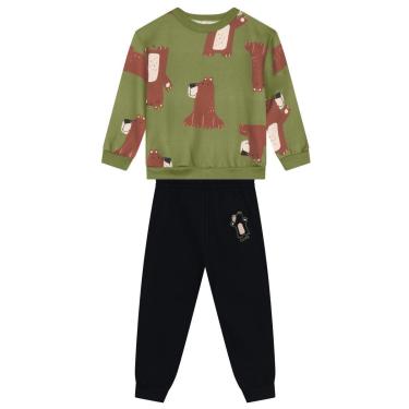 Imagem de Conjunto infantil menino de ursinhos Brandili-Masculino