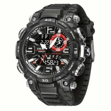 Imagem de Relógio SMAEL À Prova D'água Esportivo Vermelho-Masculino