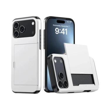 Imagem de Capa Protetora Rígida De PC Com Suporte Para Cartões Para iPhone 17 pr