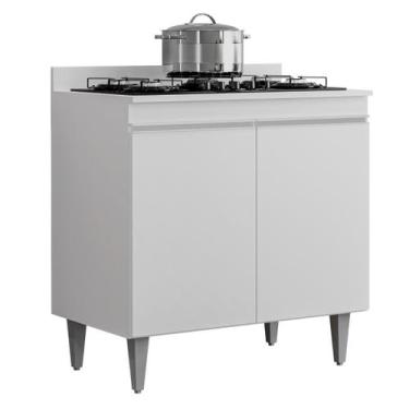 Imagem de Armário Cozinha Balcao Cooktop 4 Ou 5 Bocas 2 Portas 1 Tampo - MADERAT