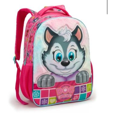 Imagem de Mochila infantil 17" dog heroes super pets cachorrinho rosa/azul - SEA