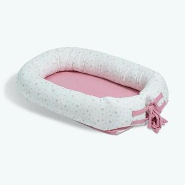 Imagem de Ninho Redutor de Berço Hug Bons Sonhos Rosa Blush