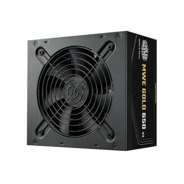 Imagem de Fonte PC 650W Cooler Master MWE 650 V3 80 Plus Gold, ATX 3.1, PFC Ativo, 5 anos de gara...