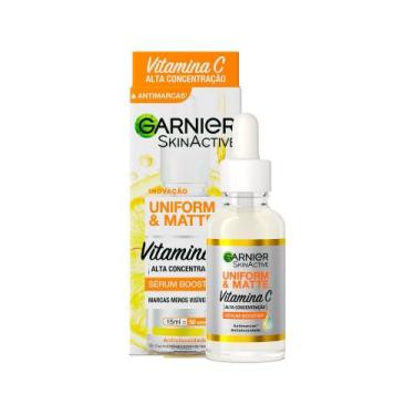 Imagem de Sérum Facial Antimarcas Garnier Uniform & Matte Vitamina C Efeito Matt