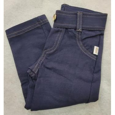 Imagem de Calça Legging Feminino Infantil - Sortido , Azul marinho, 2
