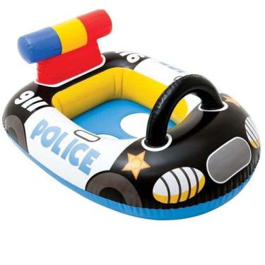 Imagem de Boia Fralda Carro Polícia Inflável Infantil Unissex 70x55 - CY PLAY