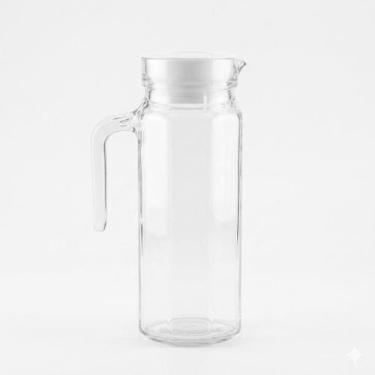 Imagem de Jarra Vidro 1 litro c/ tampa Transparente - GT IMPORT