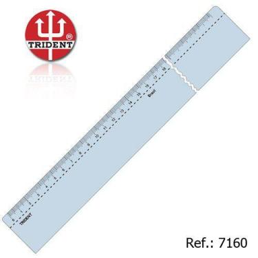 Imagem de Régua de Acrílico Trident 60cm - com Escala (mm) - Ref.7160/AC-60