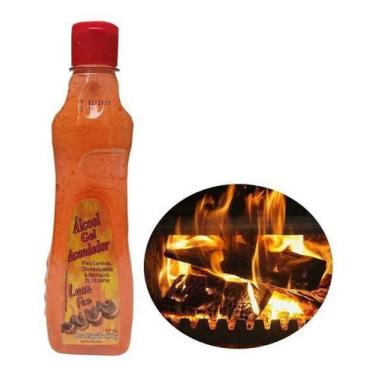 Imagem de 2 Acendedores Gel Álcool Lareiras Churrasqueiras 400g - Luar Fire