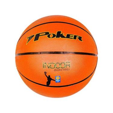 Imagem de Bola De Basquete Profissional 7 Poker Oficial Indoor, Laranja, 7, UNIS