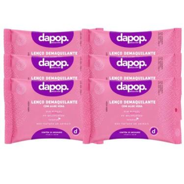 Imagem de Kit 06 Lenço Demaquilante Dapop Aloe Vera 25 Unidades
