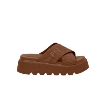 Imagem de Tamanco flatform petite jolie smash up feminino pj7588, Chocolate, 37
