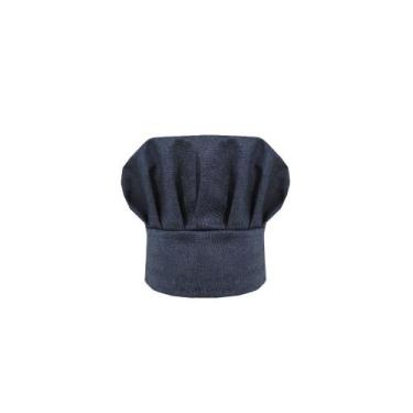 Imagem de Chapeu de Cozinheiro Jeans Chef Touca Azul Ajustavel - CASA CHA