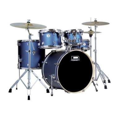Imagem de Bateria D One Rocket DR22 BSS Blue Satin Sparkle Azul Fosco Bumbo 22