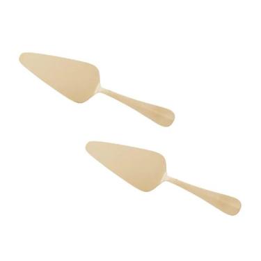 Imagem de Kit 2 Espátulas 25cm Inox Bolo Torta Sobremesa Mesa Servir - Lyor