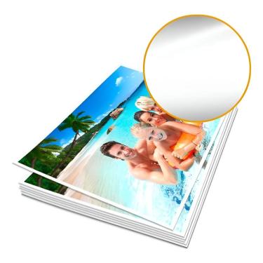 Imagem de Papel Fotográfico Microporoso com Brilho A4 260G Alta Resolução Secagem Instantânea 20 Folhas Branco