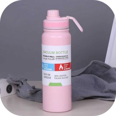 Imagem de Garrafa Térmica Vacuum 769ml Rosa Claro Aço Inox para Hidratação Diári