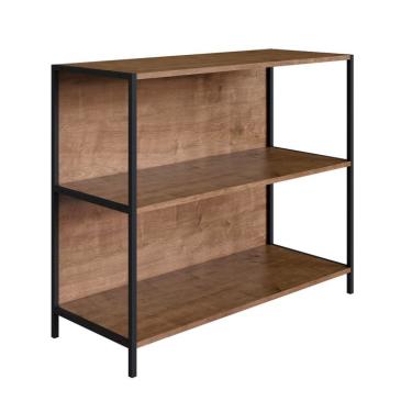 Imagem de Estante Steel Quadra Vermont e Preta 90 cm