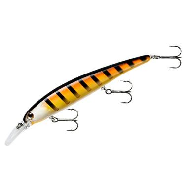 Imagem de Isca de pesca Bandit Walleye Minnow Jerkbait, 11,43 cm, 147 g, abelha humilde, rasa (rolos até 30,5 cm)