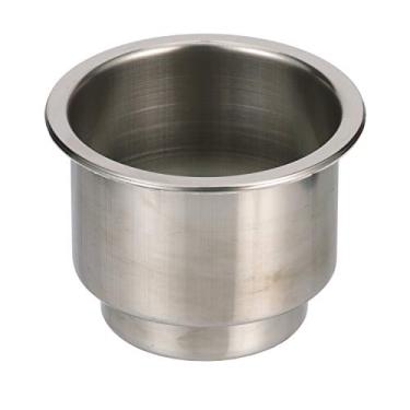 Imagem de Seachoice 79371 Suporte de bebidas de barco marinho embutido de aço inoxidável com luz LED azul