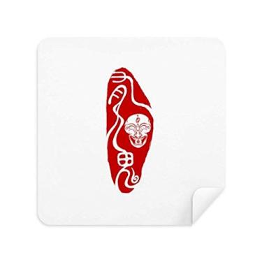 Imagem de Óculos de pintura Demon Head China Seal Fuying Pano limpador de tela tecido camurça pacote com 2