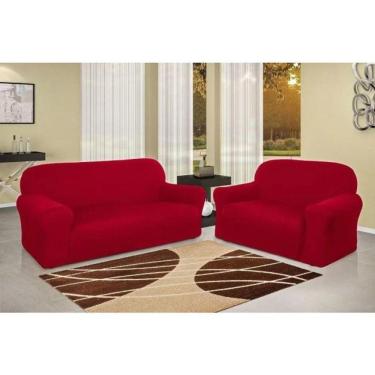 Imagem de Capa para Sofá 2 e 3 Lugares Adomes Bem Estar Malha Helanca